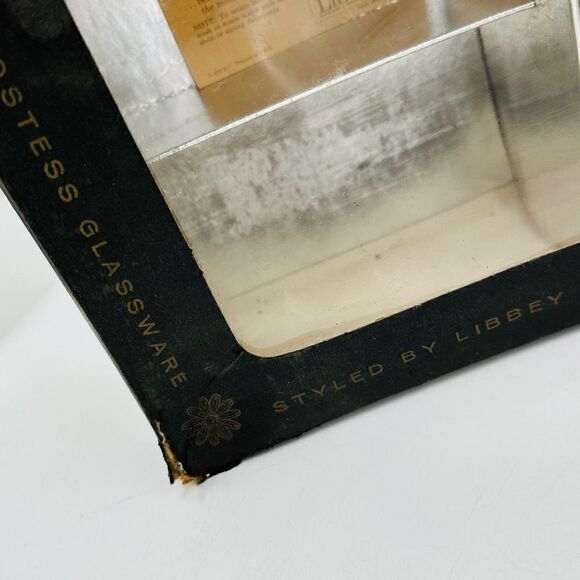 7 Vintage 60s Libbey Frosted Gold Autumn Leaves High Ball Water Glasses NIB MCM - Picture 11 of 14